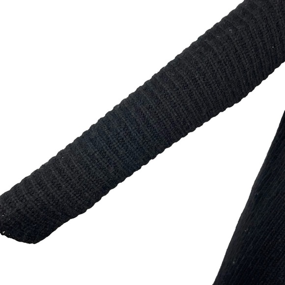 360 CASHMERE QUINCY RIBBED LONGLINE FRINGE DROPPED SHOULDERS CARDIGAN SWEATER - Picture 11 of 14